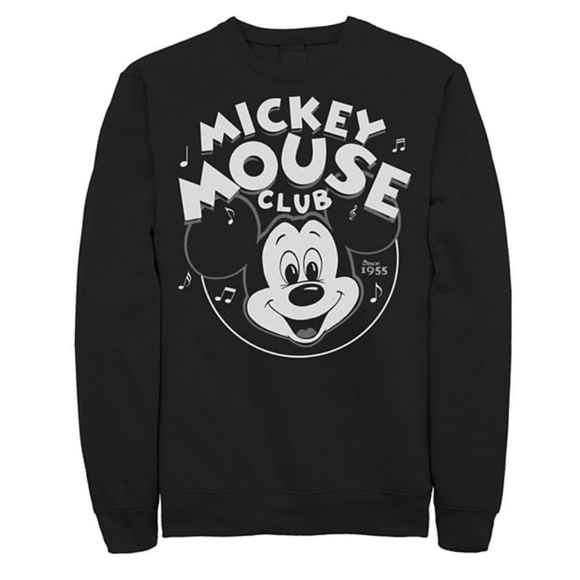 Disney Tops - Disney 100 Black Mickey Mouse Club Sweatshirt